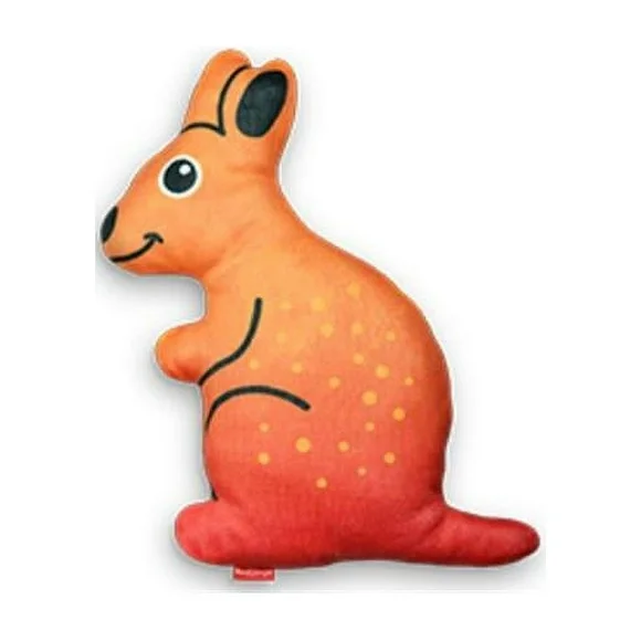 Red Dingo  Kath the Kangaroo Durables Toy, Orange