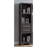 Smart Home 171916P Entertainment Center Standing Shelf (Distressed Grey Color) Storage Shelf for Living Room
