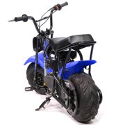 Pro Series 80cc Off-Road Power Sports Ride-On Mini Bike Trail Mini Bike, Blue/Black