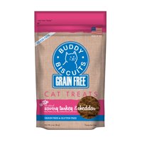 Buddy Biscuits Grain-Free & Gluten Free Cat Treats with Savory Turkey & Cheddar - 3 oz.