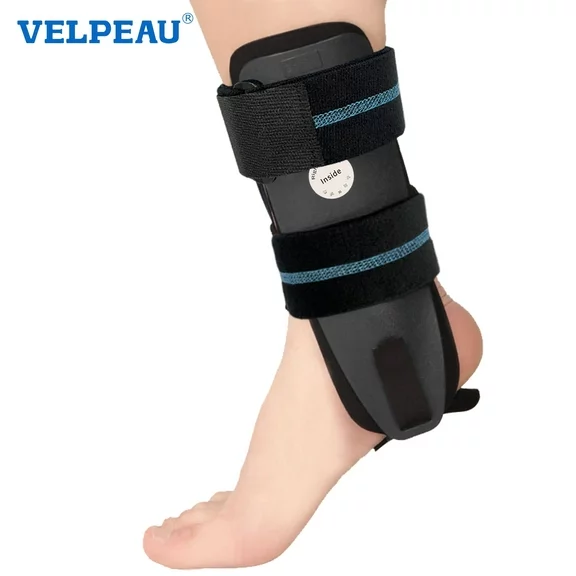VELPEAU Ankle Brace - Stirrup Ankle Splint - Adjustable Rigid Stabilizer