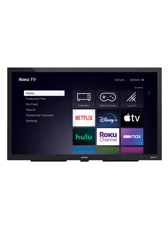 Element Electronics 55" 4K UHD Partial Sun Outdoor Roku Smart TV, Weatherproof (IP55 Rated), Tempered and Anti-Glare Glass (EP400AB55R)