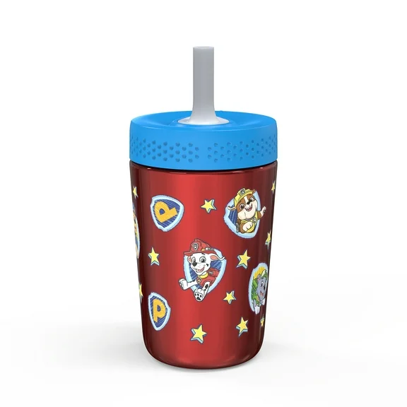 Zak Designs PAW Patrol Kelso Toddler Cups For Travel or At Home, 12oz Vacuum Insulated Stainless Steel Sippy Cup With Leak-Proof Design is Perfect For Kids
