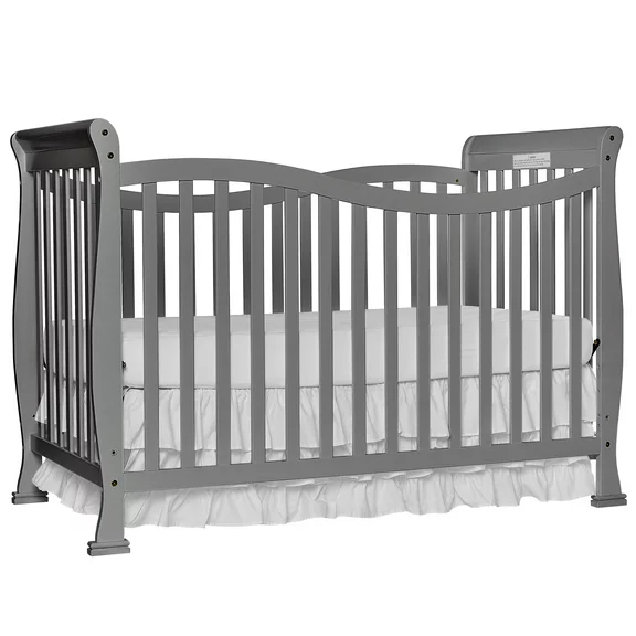 Dream On Me Violet 7 in 1 Convertible Life Style Crib in Storm Grey