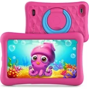 Vankyo MatrixPad Z1 Kids 7 inch tablet , 32GB ROM, Kidoz Pre Installed, IPS HD Display, WiFi, Android GO OS, Kid-Proof Case, Pink