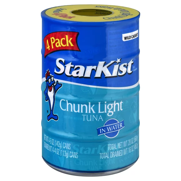 StarKist Chunk Light Tuna in Water, 5 oz, 4 Count