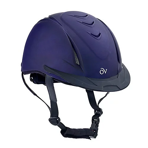 93ER Small Medium Ovation Metallic Schooler Adjustable Horse Riding Helmet Purple