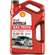 Shell Rotella Gas Truck Full Synthetic Motor Oil 0W-20, 5 Quart