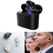Single Ear Bluetooth Earbuds, Black Friday Offers,Mini in-Ear Wireless Headset Invisible Earpiece with Micphone and Charger Case iPhone iPad Samsung Galaxy LG HTC,1PCS
