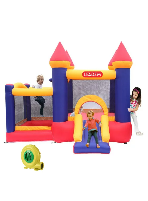 GoDecor Kids Inflatable Bounce House, Jumping Castle with 350W Air Blower