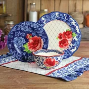 The Pioneer Woman Heritage Floral 12-Piece Dinnerware Set