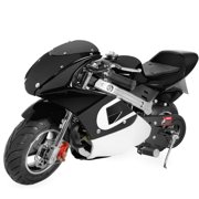 XtremepowerUS 40cc Kids Mini Pocket Bike Motorcycle EPA Ride-On Pocket Bike Seat - Black