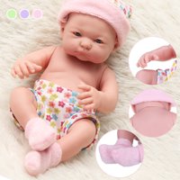 Newborn Reborn Infant Baby Doll Handmade Lifelike Realistic Silicone Vinyl Cloth Soft Sleeping Toy Toddler Kid Gifts