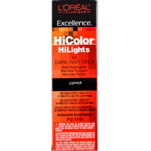 L'Oreal Excellence HiColor Copper HiLight, 1.2 oz (Pack of 2)