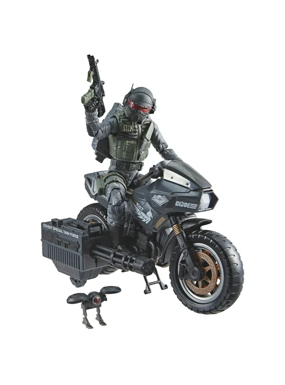 G.I. Joe Classified Series #127, Night Force Jason "Shockwave" Faria & Night Pursuit Cycle, 6 Action Figure, DX Offers Mall Exclusive