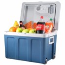 Knox 48 Quart Electric Cooler/Warmer with Dual AC and DC Power Cords (Blue)