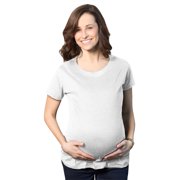 Women's Maternity Shirt Comfortable Pregnancy Tee Plain Blank I'm Pregnant Top