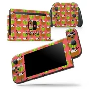 Tropical Coconut Twist v8 - Skin Wrap Decal Compatible with the Nintendo Switch Console + Dock + JoyCons Bundle