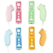 4pk Silicone Skin Protective Covers for Nintendo Wii Remotes & Nunchuks