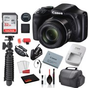 Canon PowerShot SX540 HS Digital Camera (1067C001) with Accessory Bundle package deal 'SanDisk 32gb SD card + Deluxe Cleaning Kit + 12' Tripod + MORE