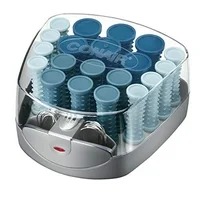 Conair Compact Multi-Size Hot Rollers in Blue; BIG STYLE, SMALL CASE!