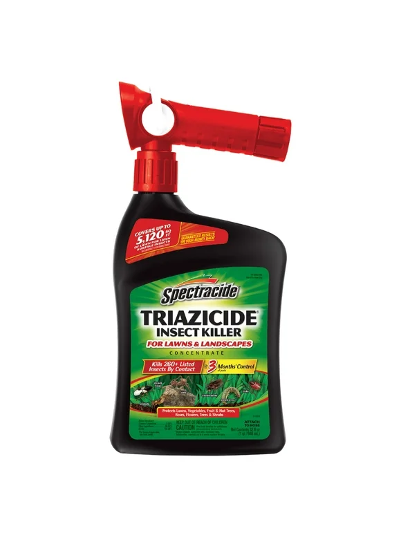 Spectracide Triazicide Insect Killer for Lawns & Landscapes Concentrate 32oz, Ready-to-Spray