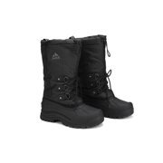 Nortiv 8 Mens Snow Boots Water-Resistant Comfort Insulated Fur Liner Winter Hiking Snow Boots Mountaineer-2M Black Size 11