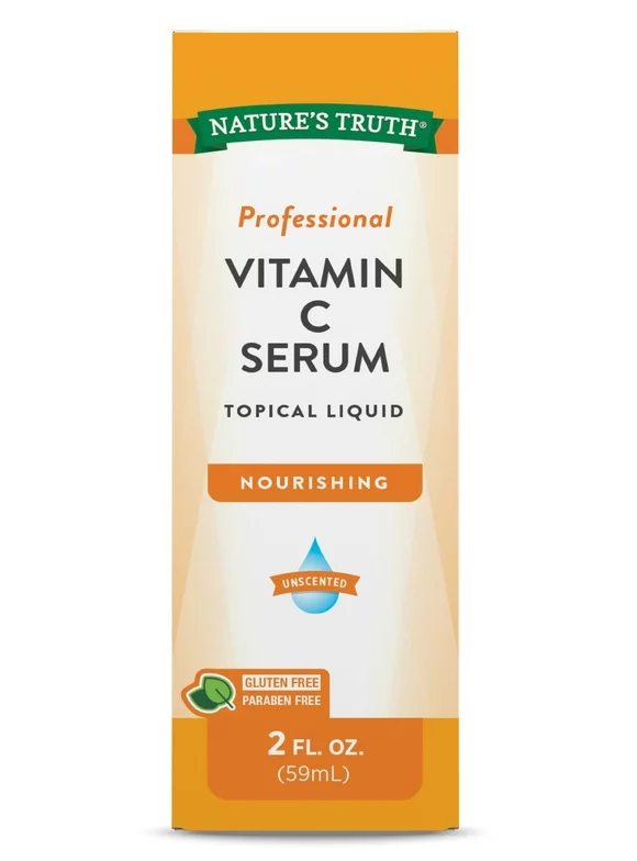 Vitamin C Serum 2 oz | Oil For Face & Skin  | Nourishing & Unscented | By Nature's Truth