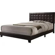 ACME Masate Upholstered Queen Bed, Espresso