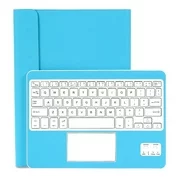 CoastaCloud Universal Folio Case w/Stand Wireless Bluetooth Keyboard case cover for Android Windows System Fits for 9"-10" inch Tablet with touch pad - Sky Blue