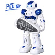 Sgile Rc Robot Toy, Programmable Intelligent Walk Sing Dance Robot For Kids Gift Present, Blue
