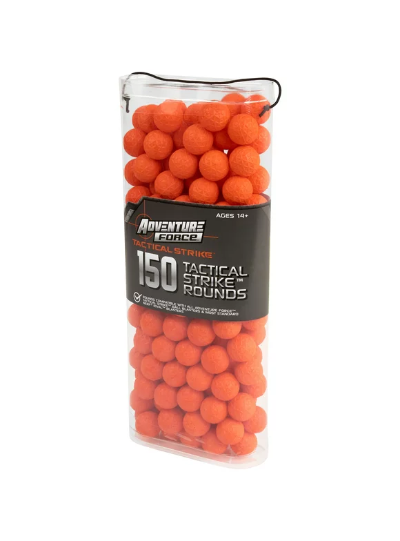 Adventure Force Tactical Strike 150 Round Refill With Ammo Box Rounds Compatible With NERF Rival Blasters