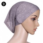 Dettelin 10 Colors Muslim Hijab Mercerized Cotton Scarf Hui Women Headscarf Elastic Classic Hat