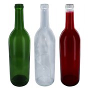 HBO Home Brew Ohio 750ml Wine Bottles Multi-Color Italian Theme Green Clear Red