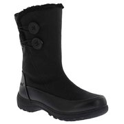 Weatherproof Womens Insulated Boots with Side Zipper & Dual Button Closure