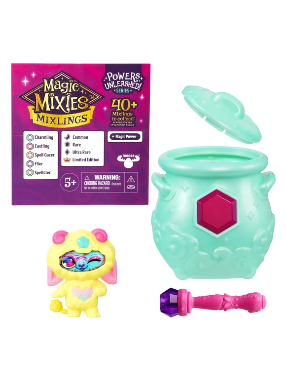 Magic Mixies Mixlings Powers Unleashed Collector's Cauldron 1 Pack, Colors and Styles May Vary, Ages 5+