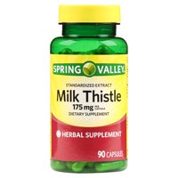 Spring Valley Standardized Extract Milk Thistle Dietary Supplement, 175 mg, 90 count