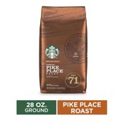 Starbucks Medium Roast Ground Coffee  Pike Place Roast  100% Arabica  1 bag (28 oz.)