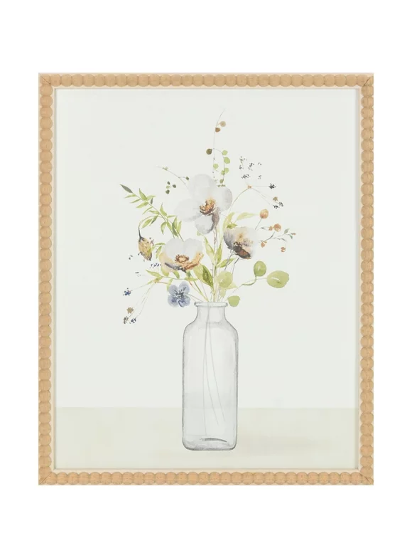 Crystal Art Gallery Beautiful Wildflower in Vase Art, 13x16