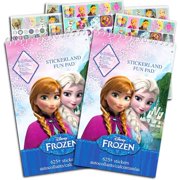 Disney Frozen Stickers Party Favor Pack (2 Frozen Sticker Books ~ Over 1,200 Stickers)