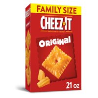 Cheez-It, Baked Snack Cheese Crackers, Original, Family Size, 21 Oz