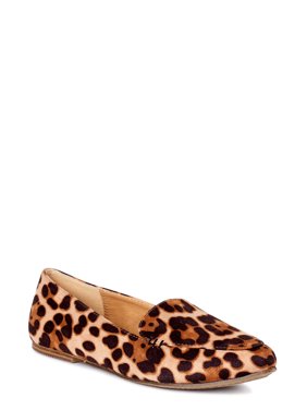 Time and Tru Animal Print Feather Flat (Women's) (Wide Width Available)