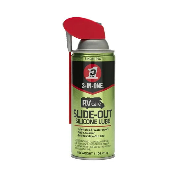 3-IN-ONE RV Care Slide-Out Silicone Lube Spray, 11 oz