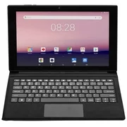 EVOO 10.1" Android Tablet with Docking Keyboard, Quad Core, 16GB Storage, Micro SD Slot, Dual Cameras, Android 8.1 Edition