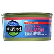 (2 Pack) Wild Planet Wild Alaskan Pink Salmon - No Salt Added - 6 oz.