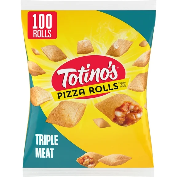 Totino's Pizza Rolls, Triple Meat, Frozen Snacks, 48.85 oz, 100 ct