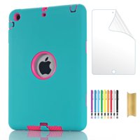 Dteck Case For iPad mini 1 2 3 Kids Shockproof Hard Cover with HD Screen Protector Film For iPad mini 1st 2nd 3rd Generation