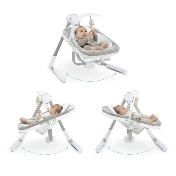 Ingenuity Anyway Sway 5-Speed Multi-Direction Portable Baby Swing with Vibrations - Spruce (Unisex)