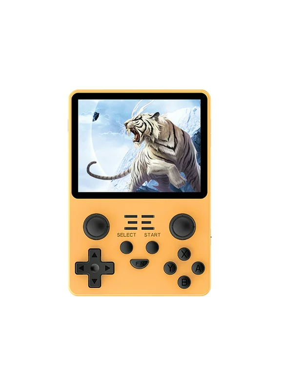 Docooler RGB20S Handheld Game Console with Built-In Games Open Source System 3.5-inch IPS Screen 3.5mm Headphone Jack RK3326 3500mAh Battery