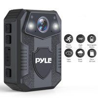 Pyle PPBCM8 - Police Body Camera - Personal HD Wire-less Body Worn Camera with Audio/Video Recording, Night Vision, Waterproof, Removable 16GB Memory (1080p)